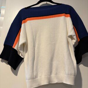 Trina short sleeve cotton sweater Size M
